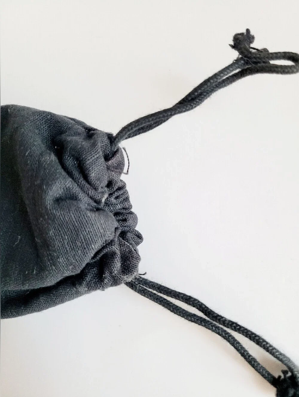 Chanel Black Sunglasses Drawstring Dust Bag Double Layered 6.5